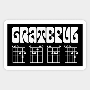 Classic Rock Guitar Tabs- Grateful for Music Magnet